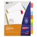 Avery AVE11123 Insertable Big Tab Dividers, 8-Tab, Letter