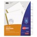 Avery AVE11122 Insertable Big Tab Dividers, 5-Tab, Letter