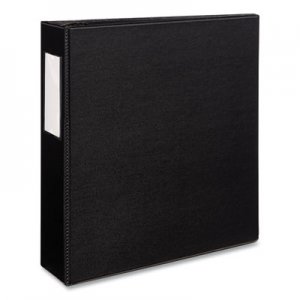 Avery AVE08702 Durable Non-View Binder with DuraHinge and EZD Rings, 3 Rings, 3" Capacity, 11 x 8.5, Black
