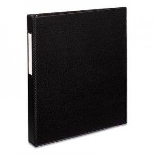 Avery AVE08302 Durable Non-View Binder with DuraHinge and EZD Rings, 3 Rings, 1" Capacity, 11 x 8.5, Black
