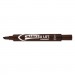 Avery AVE08881 Marks-A-Lot Large Desk-Style Permanent Marker, Chisel Tip, Brown, Dozen