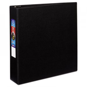 Avery 79982 Heavy-Duty Binder with One Touch EZD Rings, 11 x 8 1/2, 2" Capacity, Black AVE79982