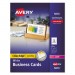 Avery 5874 Two-Side Printable Clean Edge Business Cards, Laser, 2 x 3 1/2, White, 1000/Box AVE5874