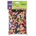 Creativity Street 3552 Pony Beads, Plastic, 6mm x 9mm, Assorted Colors, 1000 Beads/Pack CKC3552