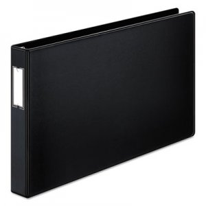 Cardinal 12122 Premier Easy Open 11 x 17 Locking Slant-D Ring Binder, 1 1/2" Cap, Black CRD12122