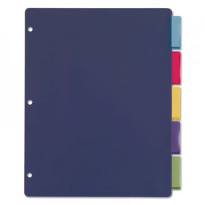 Cardinal 84018 Poly Index Dividers, Letter, Multicolor, 5-Tabs/Set, 4 Sets/Pack CRD84018