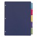 Cardinal 84018 Poly Index Dividers, Letter, Multicolor, 5-Tabs/Set, 4 Sets/Pack CRD84018