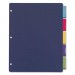 Cardinal 84018 Poly Index Dividers, Letter, Multicolor, 5-Tabs/Set, 4 Sets/Pack CRD84018