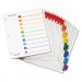 Cardinal 60828 Traditional OneStep Index System, 8-Tab, 1-8, Letter, Multicolor, 6 Sets CRD60828