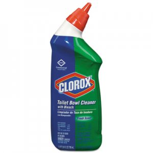 Clorox 00031EA Toilet Bowl Cleaner with Bleach, Fresh, 24oz Bottle CLO00031EA