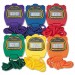 Champion Sports 910SET Water-Resistant Stopwatches, 1/100 Second, Assorted Colors, 6/Set CSI910SET
