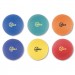 Champion Sports PGSET Playground Ball Set, Nylon, Assorted Colors, 6/Set CSIPGSET