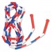 Champion Sports PR16 Segmented Plastic Jump Rope, 16ft, Red/Blue/White CSIPR16