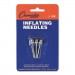 Champion Sports INB Nickel-Plated Inflating Needles for Electric Inflating Pump, 3/Pack CSIINB