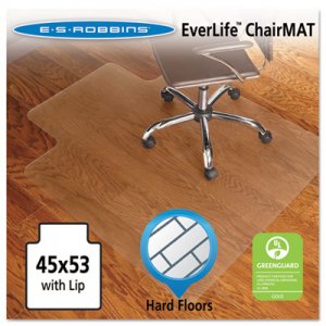 ES Robbins 131823 45x53 Lip Chair Mat, Economy Series for Hard Floors ESR131823