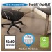 ES Robbins 122371 EverLife Chair Mats For Medium Pile Carpet, Rectangular, 46 x 60, Clear ESR122371
