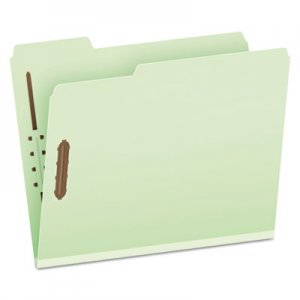 Pendaflex PFX17181 Heavy-Duty Pressboard Folders w/ Embossed Fasteners, Letter Size, Green, 25/Box