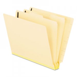 Pendaflex PFX13175 Manila End Tab Classification Folders, 2 Dividers, Letter Size, Manila, 10/Box