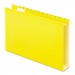Pendaflex PFX4153X2YEL Extra Capacity Reinforced Hanging File Folders with Box Bottom, Legal Size, 1/5-Cut Tab, Yellow, 25/Box