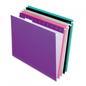 Pendaflex 415215ASST2 Reinforced Hanging Folders, 1/5 Tab, Letter, Assorted, 25/Box PFX415215ASST2