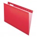 Pendaflex PFX415315ASST Colored Reinforced Hanging Folders, Legal Size, 1/5-Cut Tab, Assorted, 25/Box