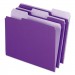 Pendaflex PFX421013VIO Interior File Folders, 1/3 Cut Top Tab, Letter, Violet, 100/Box