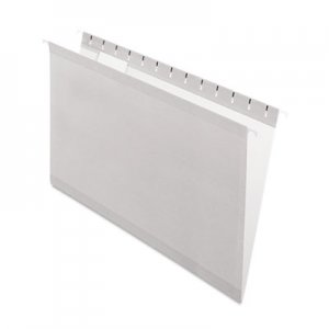 Pendaflex 415315GRA Reinforced Hanging Folders, 1/5 Tab, Legal, Gray, 25/Box PFX415315GRA