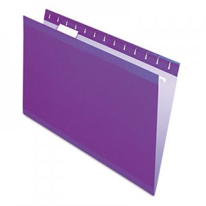 Pendaflex 415315VIO Reinforced Hanging Folders, 1/5 Tab, Legal, Violet, 25/Box PFX415315VIO
