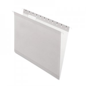 Pendaflex 415215GRA Reinforced Hanging Folders, 1/5 Tab, Letter, Gray, 25/Box PFX415215GRA