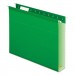 Pendaflex PFX4152X2BGR Extra Capacity Reinforced Hanging File Folders with Box Bottom, Letter Size, 1/5-Cut Tab, Bright Green, 25