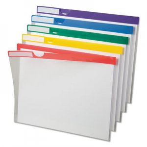 Pendaflex 50981 Clear Poly Index Folders, Letter, Assorted Colors, 10/Pack PFX50981