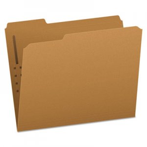 Pendaflex PFXFK211 Kraft Folders with One Fastener, 1/3-Cut Tabs, Letter Size, Kraft, 50/Box