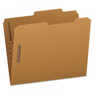 Pendaflex PFXFK213 Kraft Folders with Two Fasteners, 2/5-Cut Tabs, Right of Center, Letter Size, Kraft, 50/Box