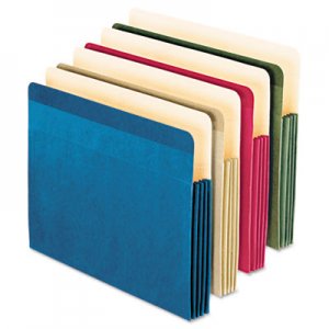Pendaflex PFX90164 100% Recycled Colored File Pocket, 3.5" Expansion, Letter Size, Assorted, 4/Pack
