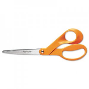 Fiskars 94518697WJ Home and Office Scissors, 8 in. Length, 3-1/2 in. Cut, Right Hand FSK94518697WJ