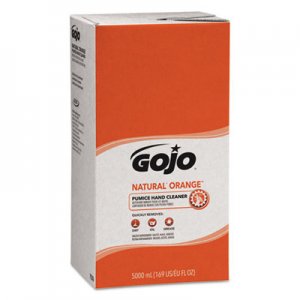 GOJO GOJ7556 NATURAL ORANGE Pumice Hand Cleaner Refill, Citrus Scent, 5,000 mL, 2/Carton