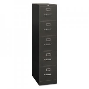 HON HON315PS 310 Series Five-Drawer Full-Suspension File, Letter, 15w x 26.5d x 60h, Charcoal