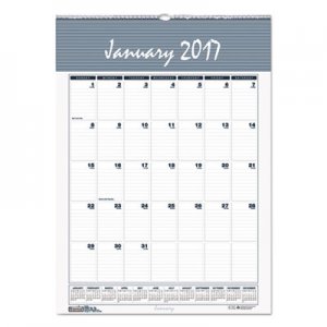 House of Doolittle 332 Recycled Bar Harbor Wirebound Monthly Wall Calendar, 12 x 17, 2017 HOD332