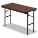 Iceberg 55304 Economy Wood Laminate Folding Table, Rectangular, 48w x 24d x 29h, Walnut ICE55304
