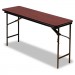 Iceberg 55284 Premium Wood Laminate Folding Table, Rectangular, 72w x 18d x 29h, Mahogany ICE55284