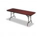 Iceberg 55234 Premium Wood Laminate Folding Table, Rectangular, 96w x 30d x 29h, Mahogany ICE55234