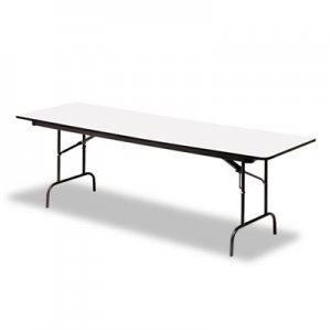 Iceberg 55227 Premium Wood Laminate Folding Table, Rectangular, 72w x 30d x 29h, Gray/Charcoal ICE55227