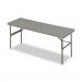 Iceberg 65387 IndestrucTables Too 1200 Series Resin Folding Table, 72w x 24d x 29h, Charcoal ICE65387