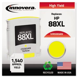 Innovera IVR9393AN Remanufactured C3939AN (88XL) High-Yield Ink, Yellow