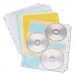 Innovera IVR39301 Two-Sided CD/DVD Pages for Three-Ring Binder, 10/Pack