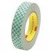 3M MMM410M Double-Coated Tissue Tape, 3" Core, 1" x 36 yds, White