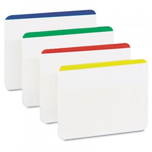 Post-it Tabs MMM686F1 Tabs, Lined, 1/5-Cut Tabs, Assorted Primary Colors, 2" Wide, 24/Pack