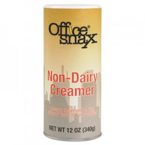 Office Snax 00020 Reclosable Canister of Powder Non-Dairy Creamer, 12oz OFX00020