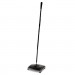 Rubbermaid Commercial RCP421288BLA Floor and Carpet Sweeper, Plastic Bristles, 44" Handle, Black/Gray