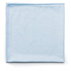 Rubbermaid Commercial RCPQ630 Reusable Cleaning Cloths, Microfiber, 16 x 16, Blue, 12/Carton